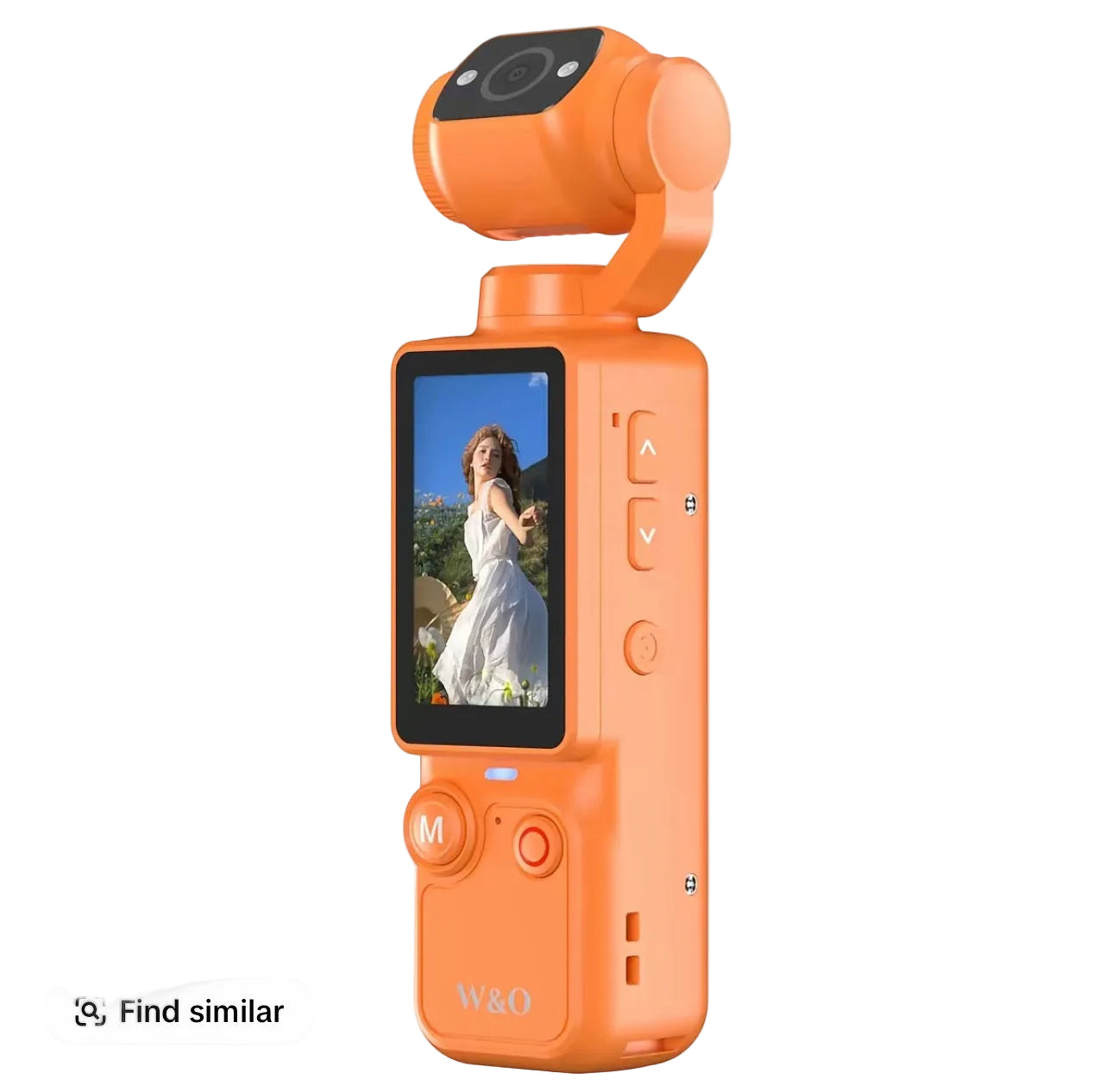 W&O Upgraded Vlogging Camera with 32GB Card, Video Recorder, Digital Vlogging Camera with 180° Rotating Lens, Full Body Camera for Vlogging, Travel & Daily Life Recording, Camcorder, Christmas Gift